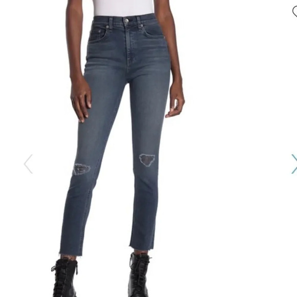 NWT Rag & Bone Alec High Rise Skinny Ankle Jeans - Picture 1 of 13